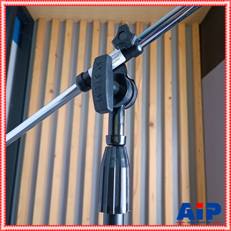 K.POWER M-3 mark II ขาตั้งไมค์ ตั้งพื้นบูม ขาไมค์ตั้งพื้นมีแขนบูม โครเมี่ยม ขาตั้งไมค์บูม Microphone Stand K POWER M 3 KPOWER M3 เอไอ-ไพศาล