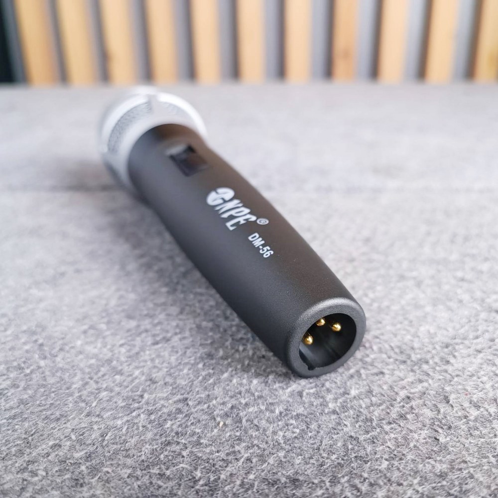 NPE DM-56 ไมค์สาย ไมค์โครโฟน พร้อมสาย4.5เมตร DM 56 ไมค์ร้องเพลงไมค์แบบสาย ด้ามไมค์เนื้อโลหะ DM56 เอไอ-ไพศาล