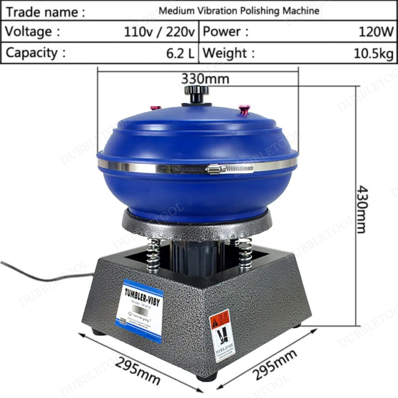 เครื่องเขย่า เครื่องเขย่าขัดเงา เครื่องเขย่าพลอย รุ่น SP-A 12 (นิ้ว) Inch Polishing Machine Vibrator Vibratory Polisher