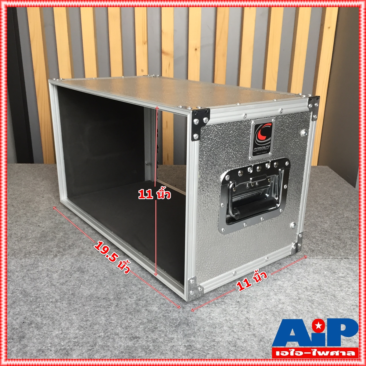 COMPACT EL-6 RACK สีเงิน เปลือยหน้า-หลัง (ไม่มีฝาปิด) ลึก11นิ้ว คอมแพ็ค แร็ค EL6 แร็คเครื่องเสียง แร็คเปลือย แร็คแอมป์