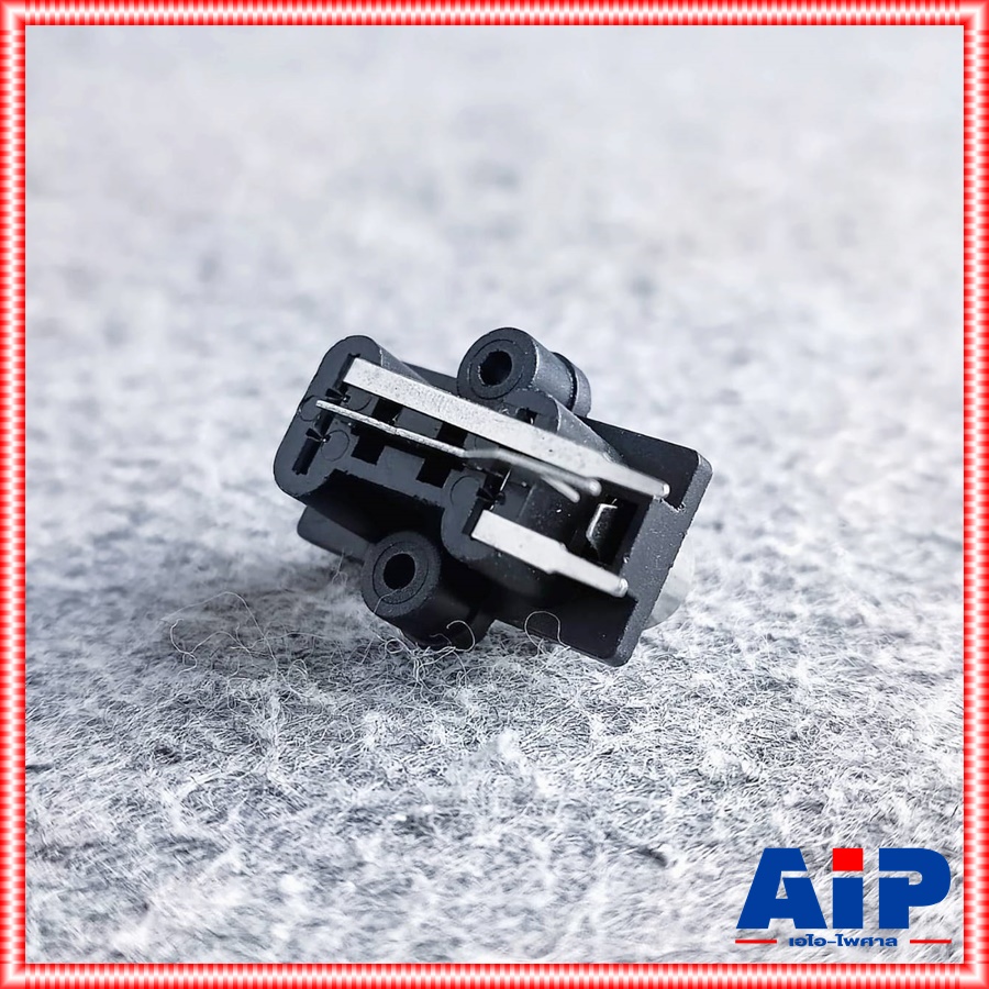 แจ็คRCA 2รู ติดแท่นลงปริ้นซ์ สีดำ 912R202 แจ็คอาร์ซีเอตัวเมีย JACK RCA ติดแท่น เอไอ-ไพศาล