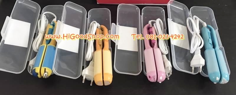 The Mini เครื่องม้วนผม 2 in 1 หนีบตรง ม้วนลอน สีพาสเทล ลายน่ารัก ขนาดกระทัดรัด