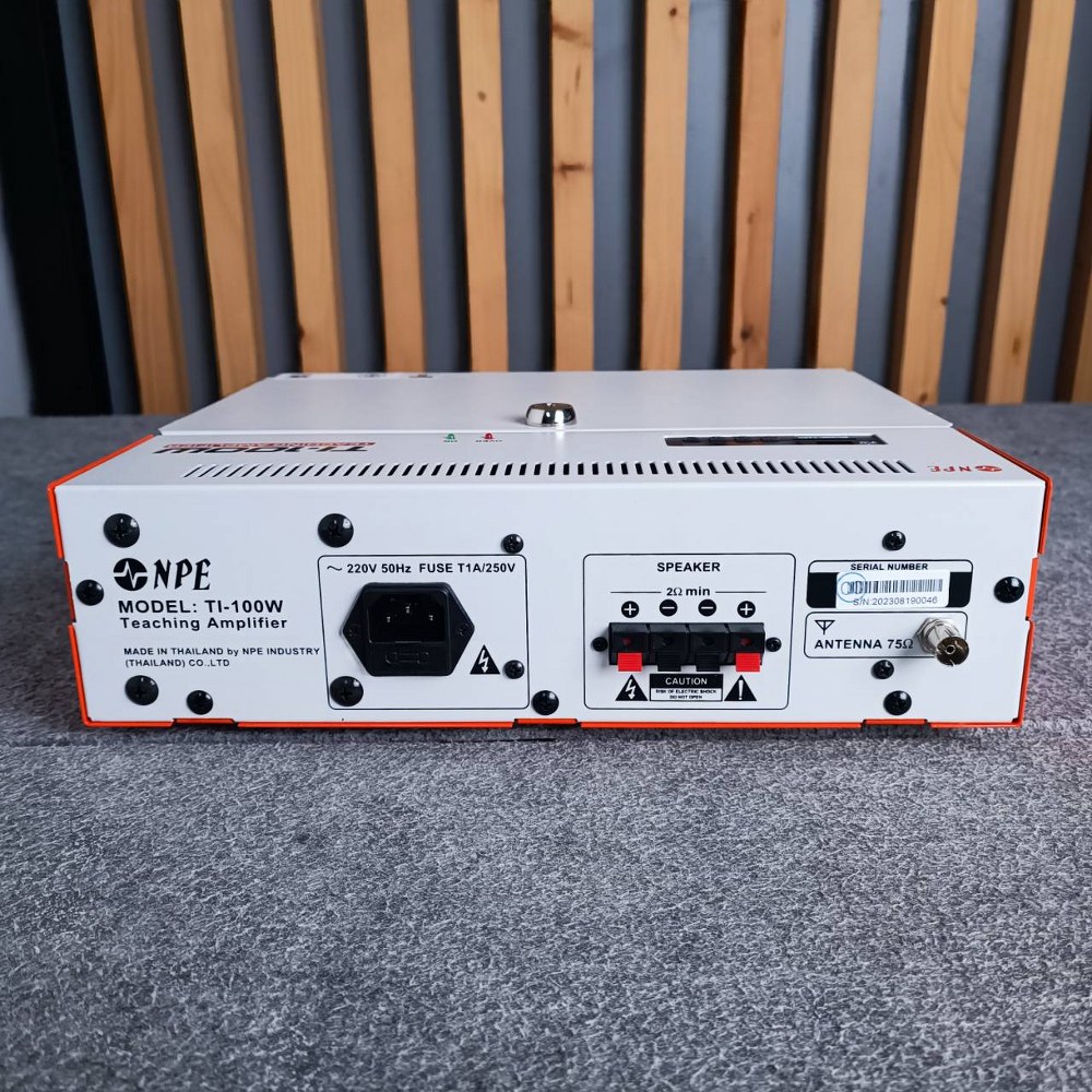 NPE TI100W TEACHING AMP แอมป์ ติดผนัง TI 100 W เครื่องขยาย ติดห้องเรียน TI-100 เครื่องเสียง ห้องเรียน เอไอ-ไพศาล