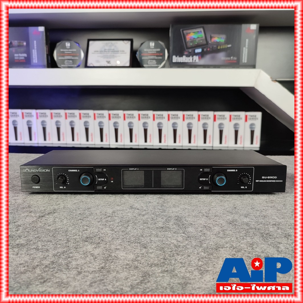 SOUNDVISION SU-890D-II/BT (LV-X) ไมค์ลอยหนีบคู่ ย่าน UHF SU 890 D II/BT SU890D II/BT SU 890DII/BT SU890DII/BT เอไอ-ไพศาล