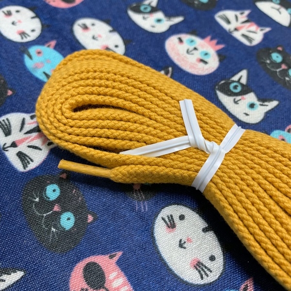 เชือกรองเท้า Onitsuka Tiger ของแท้ สีเหลืองมาสตาส Japan