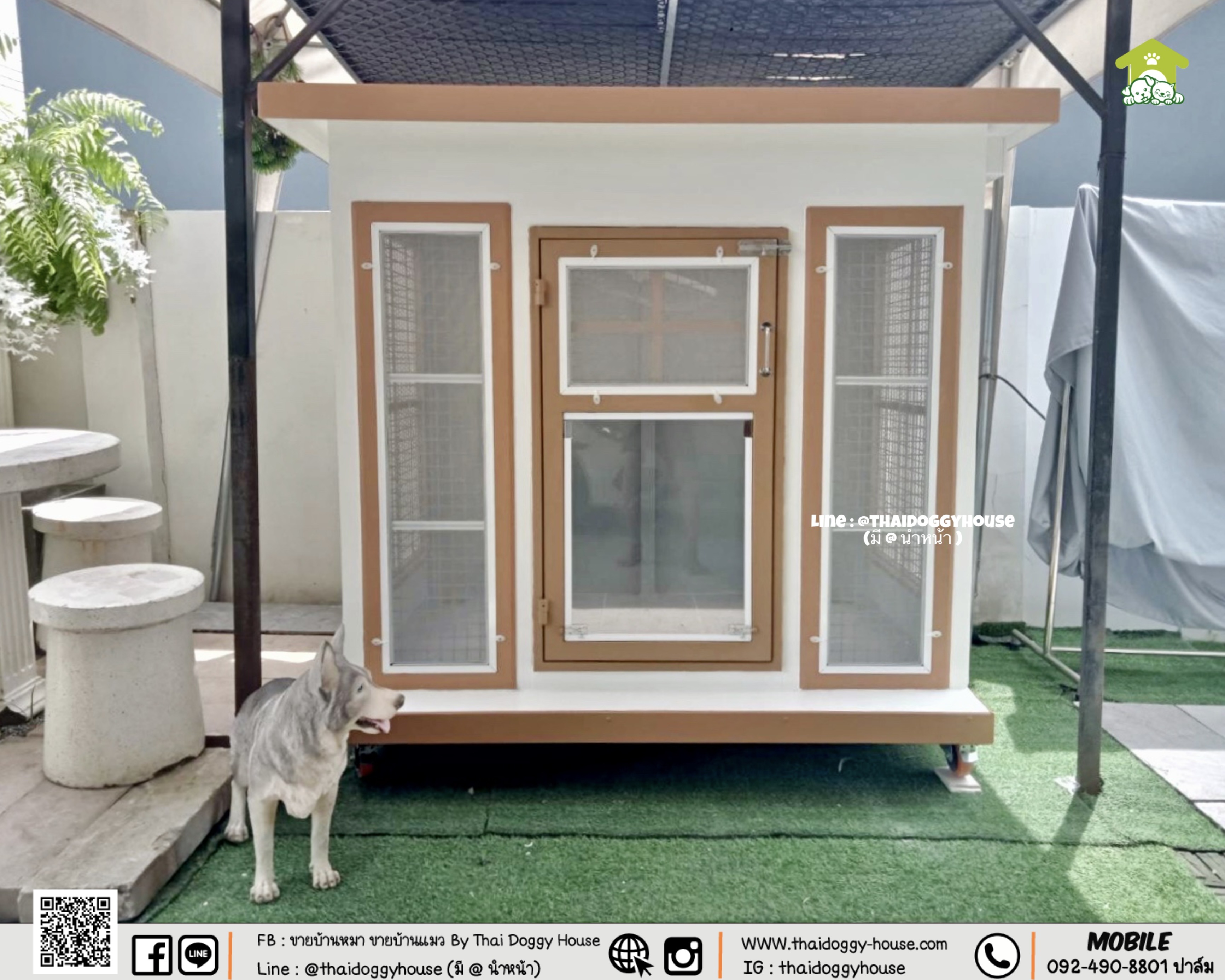 บ้านหมา บ้านแมว " 𝐁𝐎𝐗 𝐒𝐓𝐘𝐋𝐄 𝐁𝐘 𝐓𝐇𝐀𝐈 𝐃𝐎𝐆𝐆𝐘 𝐇𝐎𝐔𝐒𝐄 " &#x