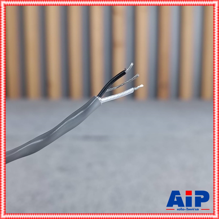 1ขด (มี2ความยาวให้เลือก) DYNACOM JSL-224 สายชีลด์ST 4mmเกลียวสีเทา ขด50/100เมตร สายชีลด์คู่ JSL 224 JSL224 สายสัญญาณสเตอริโอ สายชีลด์สเตอริโอแบบคู่ เอไอ-ไพศาล