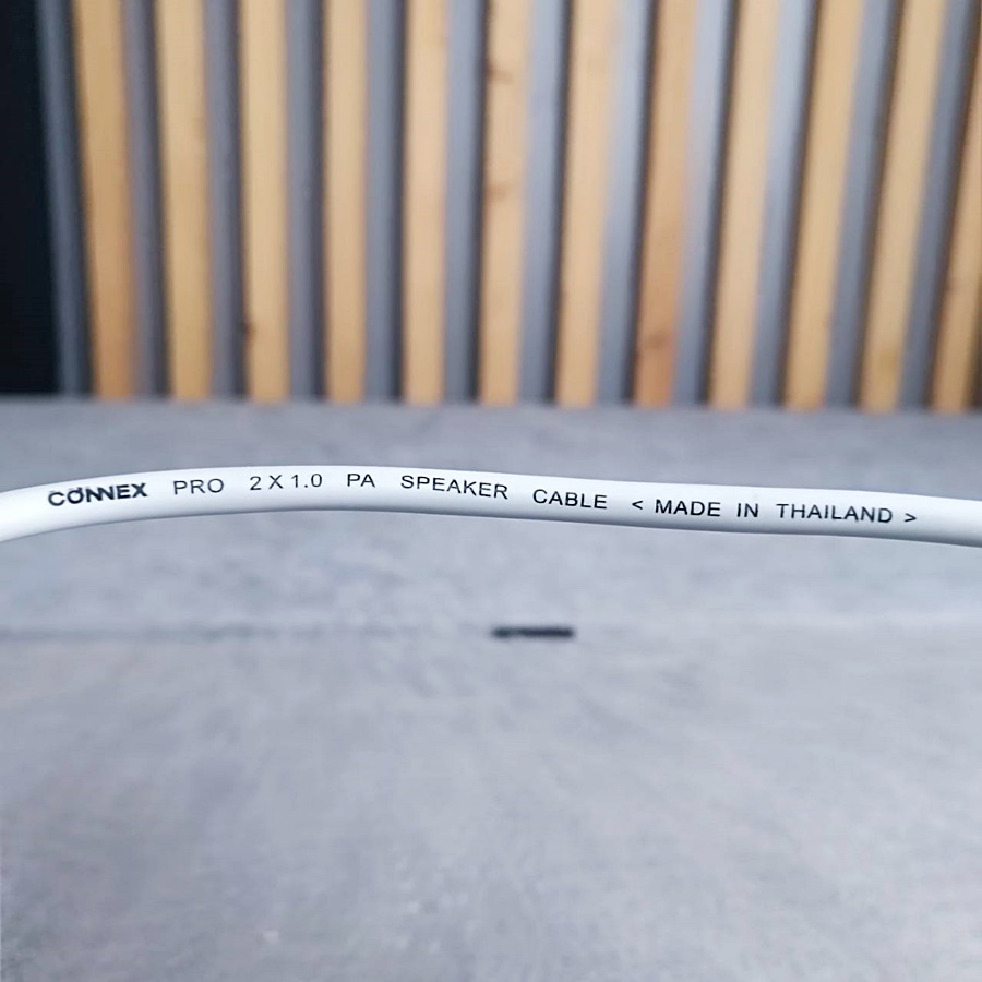 ขด50เมตร CONNEXสายลำโพง PRO2x1.0 สีเทา ทองแดงแท้ขนาด1mm สายลำโพงกลางแจ้ง สายลำโพง2คอร์ เอไอ-ไพศาล