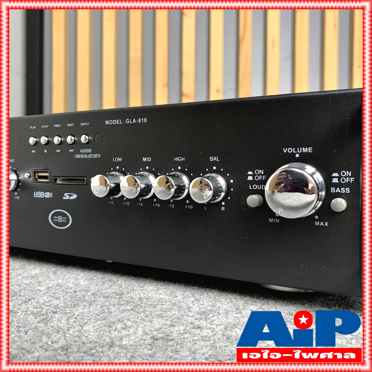 GXL GLA-810 แอมป์ บูลทูธ แอมป์ขยายเสียง ใช้ได้ทั้งไฟบ้าน / ไฟรถ DC12V แอมป์ แอมป์เครื่องเสียง เครื่องขยายเสียง GLA810 GLA 810 เอไอ-ไพศาล