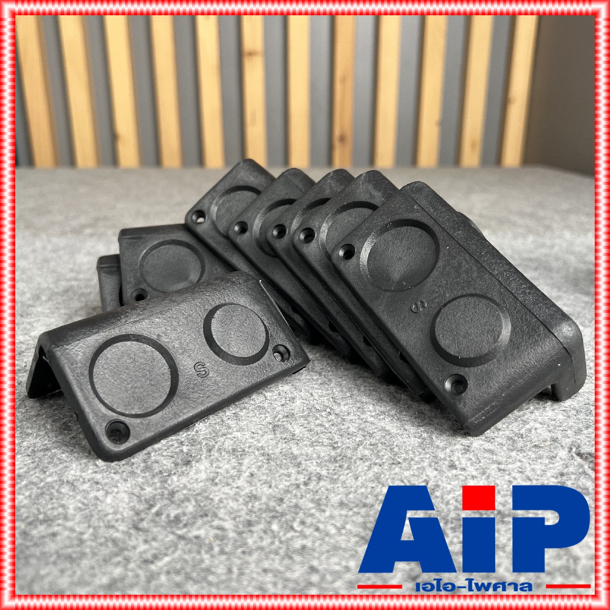 1อัน มุมตู้มุมตู้ล็อค 015 (มุมหลังคา) แบบหนา (S) ลายจุด มุมตู้ลำโพง มุมตู้ลำโพงลายจุด มุมตู้หลังคา มุมตู้ล็อค มุมลำโพง มุมตู้ อย่างหนา มีสกรีนS เอไอ-ไพศาล