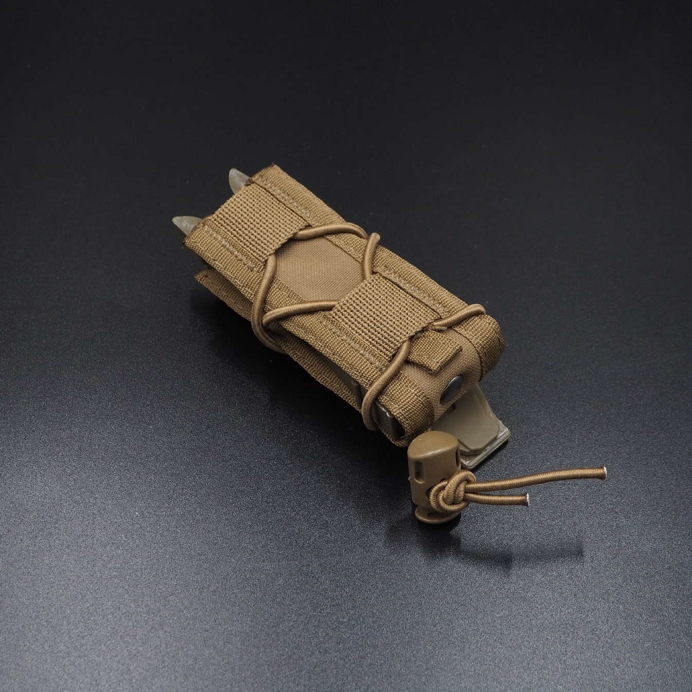 ซองแม็กกาซีนเดี่ยวทรง TACO (Wosport) Tiger Type 9mm Magazine Pouch [ MG-48 ]
