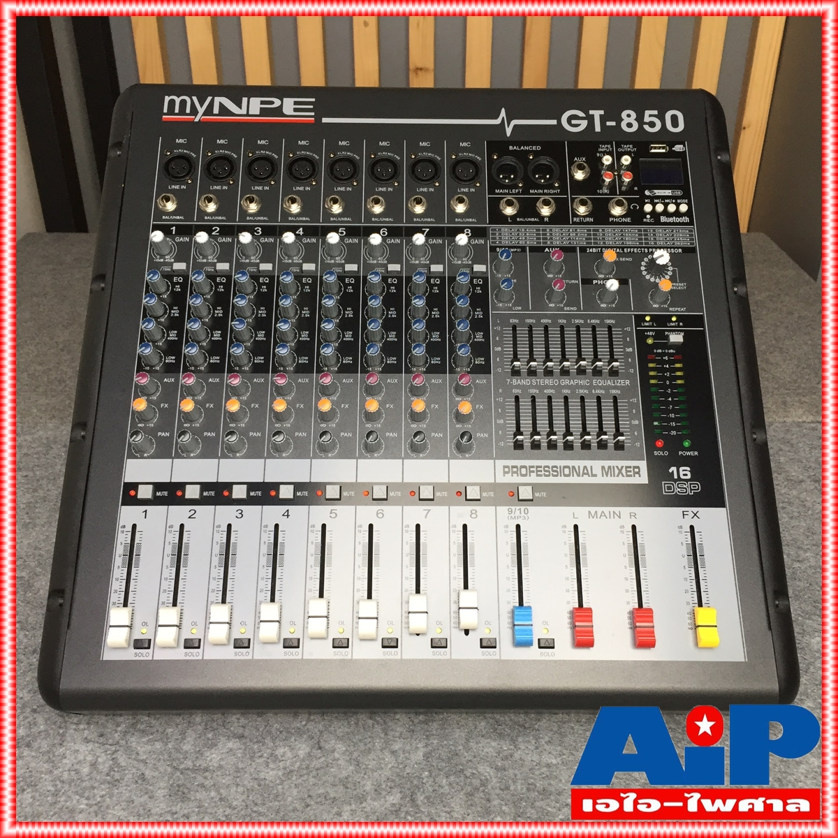 MYNPE GT-850 POWER MIXER8mono 500W GT-850มิกเซอร์ POWERMIX เพาเวอร์มิกซ์ มิกซ์ เครื่องเสียง GT 850 GT850 MY NPE