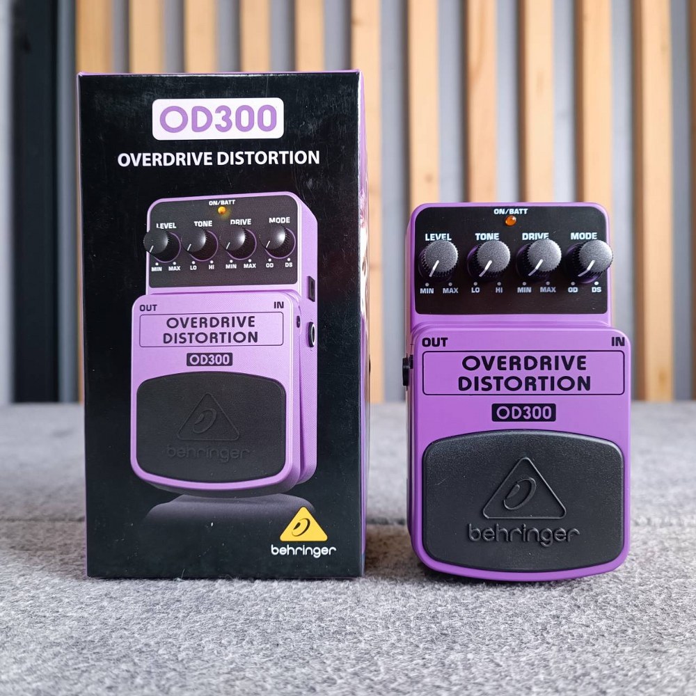 BEHRINGER OD-300 เอฟเฟคกีต้าร์ Overdrive and Distortion เอฟเฟ็คกีตาร์ที่ให้เสียงแบบOverdrive Distortion เบริงเจอร์ OD 300 OD300 เอไอ-ไพศาล