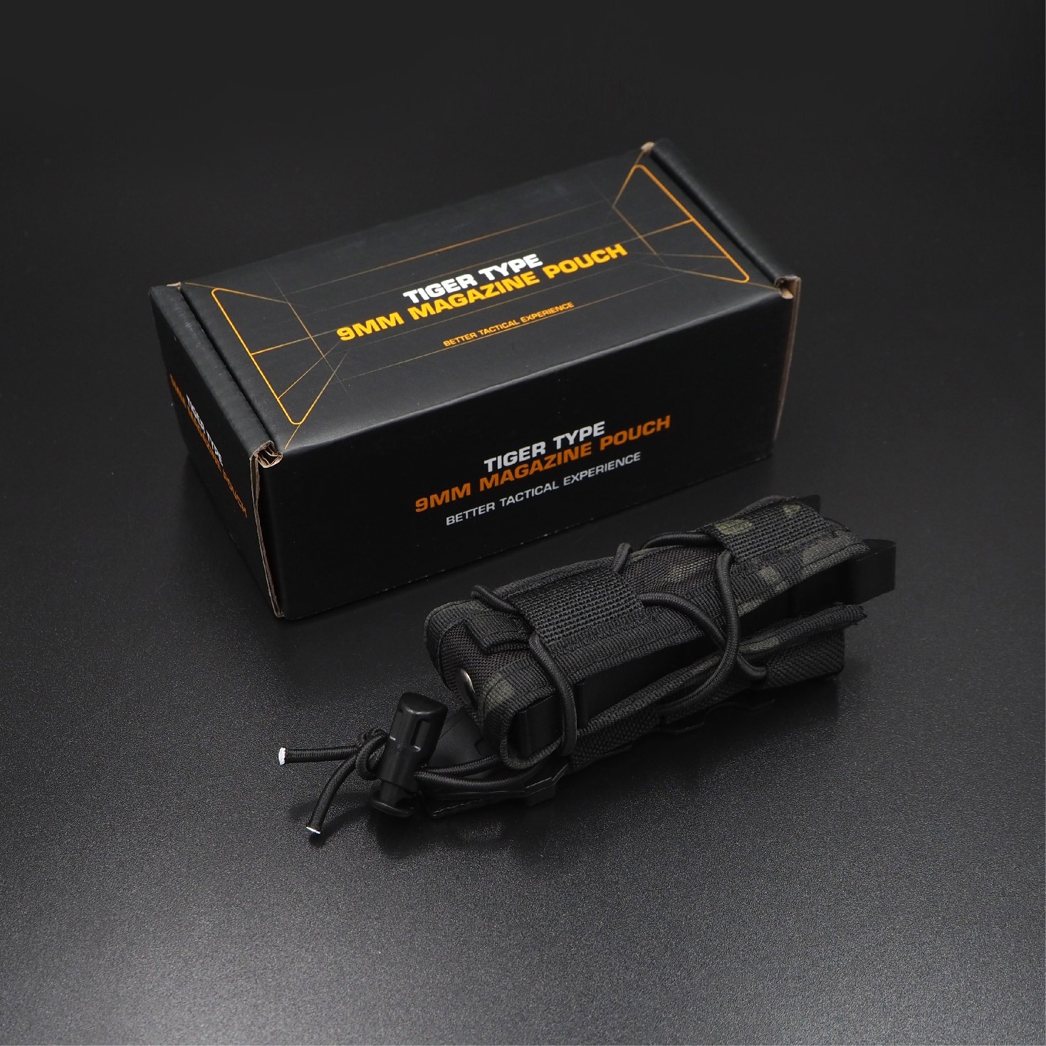 ซองแม็กกาซีนเดี่ยวทรง TACO (Wosport) Tiger Type 9mm Magazine Pouch [ MG-48 ]