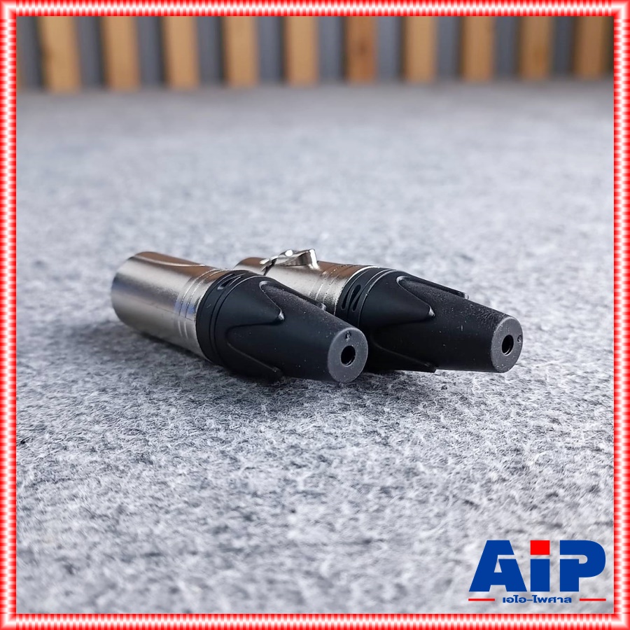 (1คู่ ผู้1เมีย1) NPE XLR MALE + XLR FEMALE ปลั๊ก + แจ็ค XLR แพ็คคู่ ( E 001 A + E 002 A ) CANNON ผู้+เมีย E001A + E002A เอไอ-ไพศาล