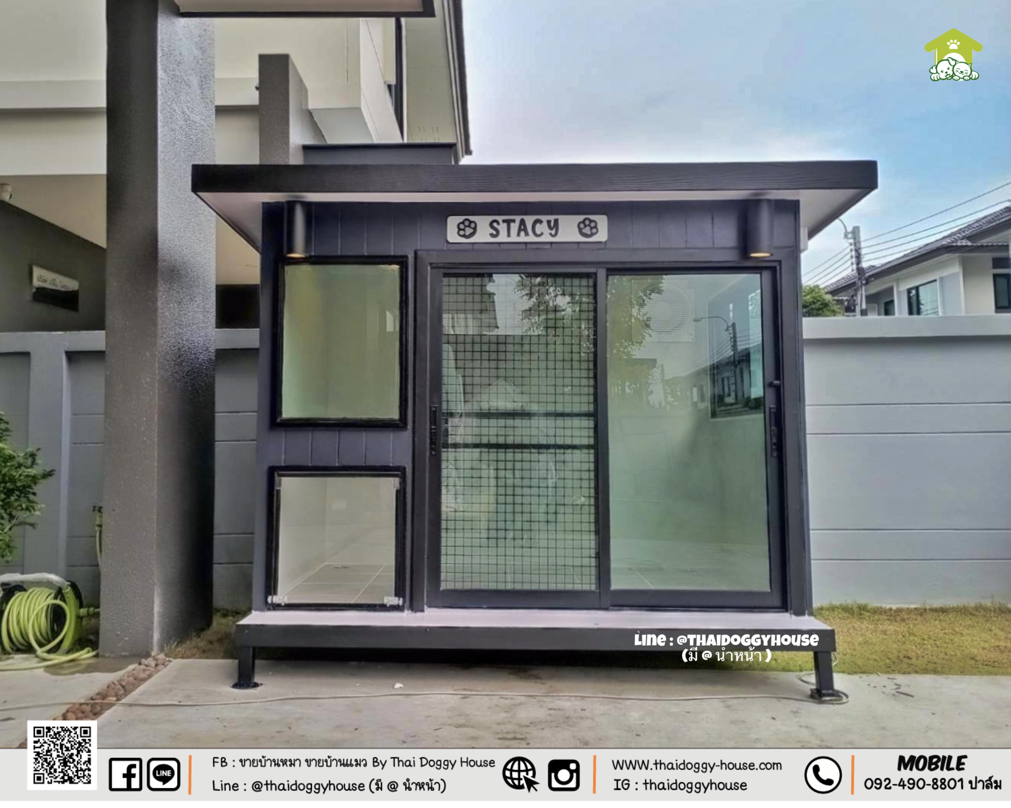 บ้านหมา บ้านแมว บ้านสัตว์เลี้ยง "𝐁𝐎𝐗 𝐒𝐓𝐘𝐋𝐄 𝐓𝐇𝐀𝐈 𝐃𝐎𝐆𝐆𝐘 𝐇𝐎𝐔𝐒𝐄 " พร้อมอุ
