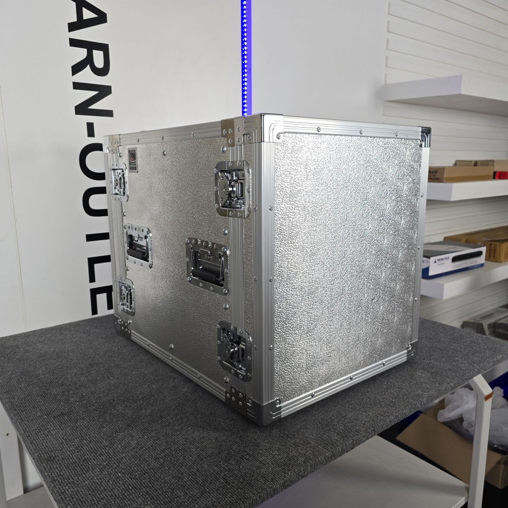 COMPACT B-12U 2ฝาหน้า-หลัง ลึก21นิ้ว สีอลูมิเนียม RACK ตู้แร็ค อุปกรณ์สำหรับเก็บเครื่องเสียง COM PACT B 12U B12U เอไอ-ไพศาล