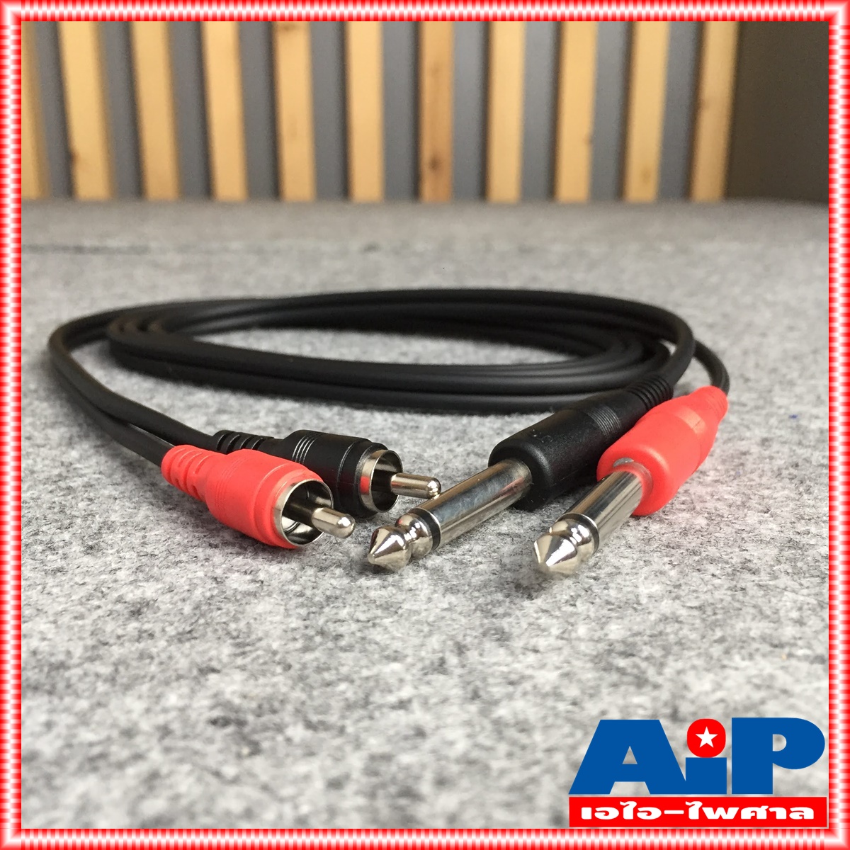 1.5เมตร DYNACOM J015-9 สาย P.RCAx2-P.MICx2 ความยาว 1.5เมตร ไดน่าคอม สาย RCA x2 ออก PHONE x2 1.5M สายอาร์ซีเอ ออก ไมค์ x2
