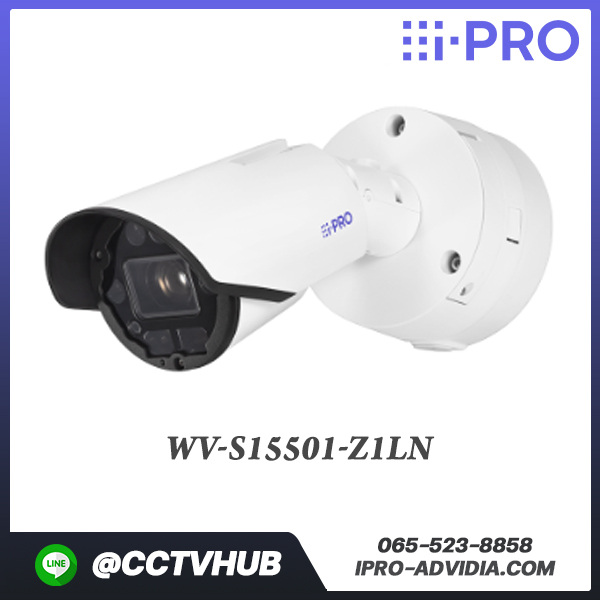 กล้อง I-Pro รุ่น WV-S15501-Z1LN 5MP AI Outdoor IR Bullet Camera (10x zoom)