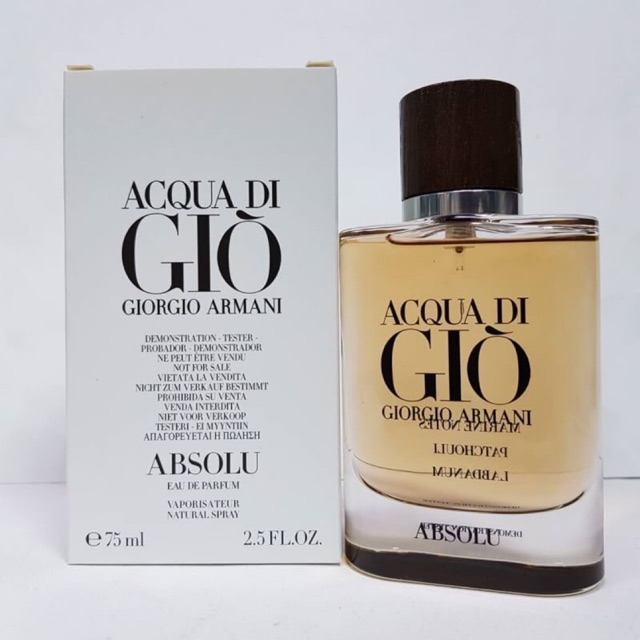 น้ำหอมแท้100% Giorgio Armani Acqua Di Gio Absolu EDP 75ml TESTER