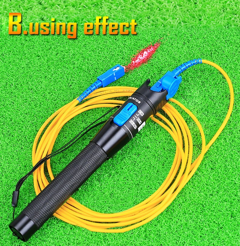 1mw Red Laser Light Fiber Optic Cable Tester Visual Fault Locator Checker optical power meter for 1-5KM fiber tool
