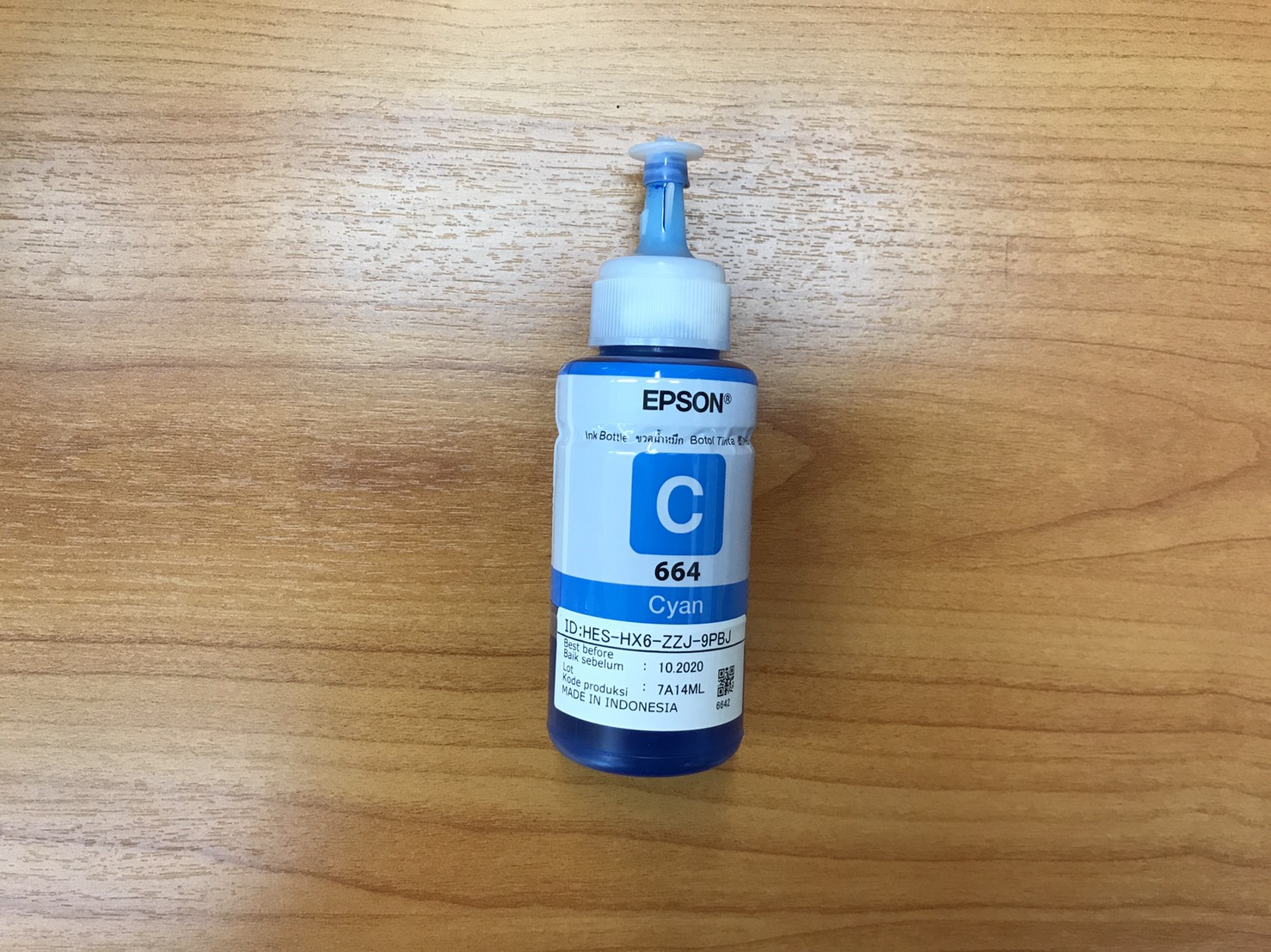 น้ำหมึกปริ้นเตอร์แท้ EPSON เบอร์ 664 C (สีน้ำเงิน)