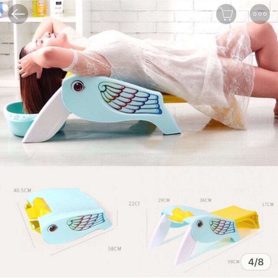 YT-886 ของใช้เด็กเตียงสระผมเด็กพลาสติก พับเก็บได้ ชิ้นละ