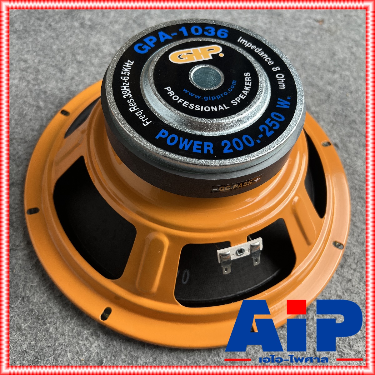 1 ดอก GIP GPA-1036 ลำโพง10นิ้ว ดอกลำโพง 10 นิ้ว GPA1036 กำลัง 200 วัตต์ GPA1036 GPA 1036 เอไอ-ไพศาล +++