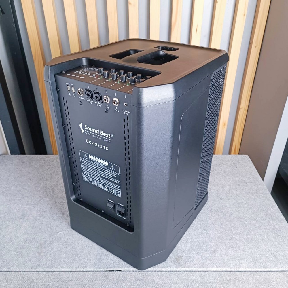 SOUNDBEST SC-12+2.75 ชุด ตู้ลำโพง คอลัมน์ (set2กล่อง) Active Column มีแอมป์ในตัว SOUND BEST ซาวด์เบส SC 12+2.75 SC12+2.75 เอไอ-ไพศาล