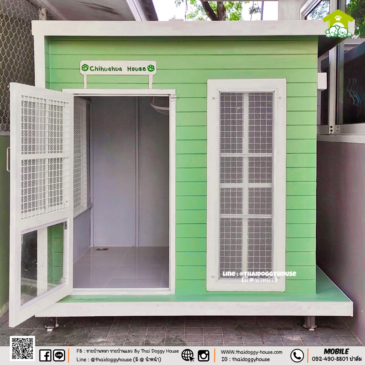 บ้านหมา บ้านแมว "𝐁𝐎𝐗 𝐒𝐓𝐘𝐋𝐄" โทนสีพาสเทล น่ารักมากๆ 💚💛