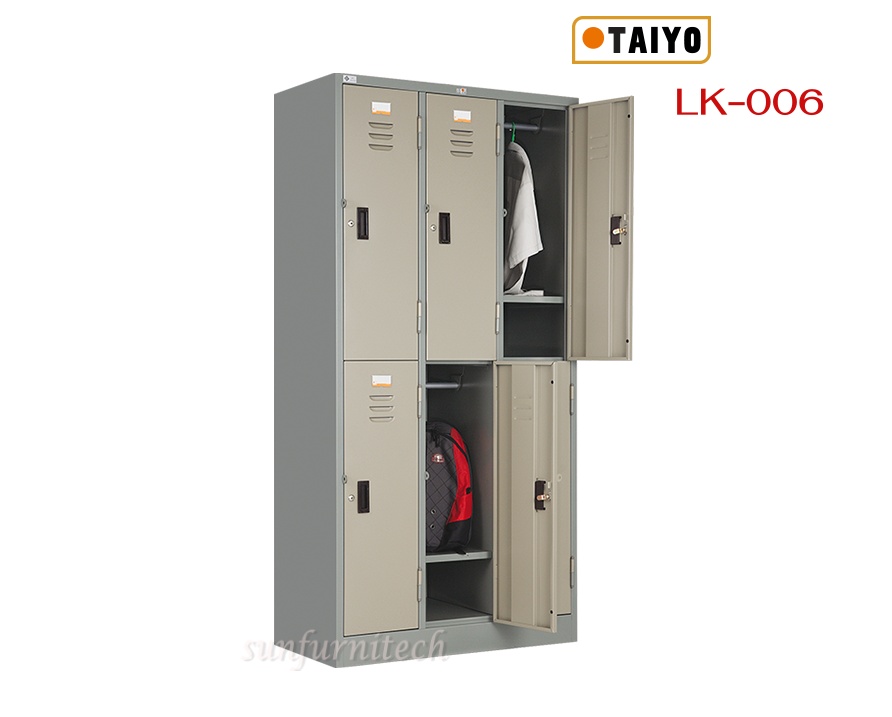 ตู้ล็อคเกอร์ 6 ประตู (มอก.), ตู้ล็อคเกอร์ 6 ช่อง (มอก.) Taiyo รุ่น LK-006