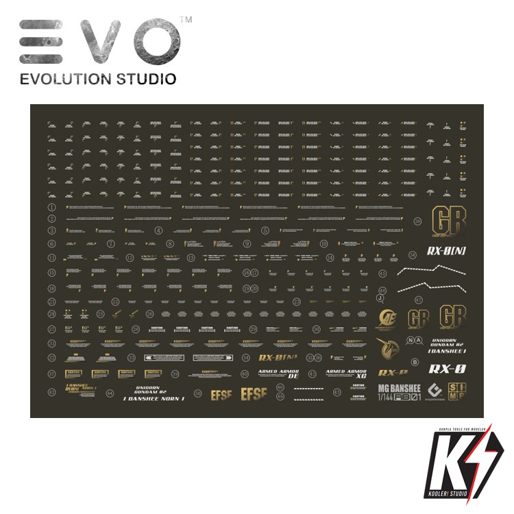 Waterdecal EVO MG Banshee Norn #ดีคอลน้ำสำหรับติดกันพลา กันดั้ม Gundam พลาสติกโมเดลต่างๆ