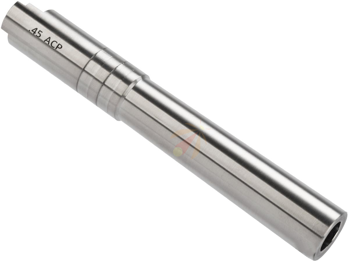 Airsoft Masterpiece STEEL Threaded Fix Outer Barrel for Hi-CAPA 5.1 (Silver) (OB45TM51)