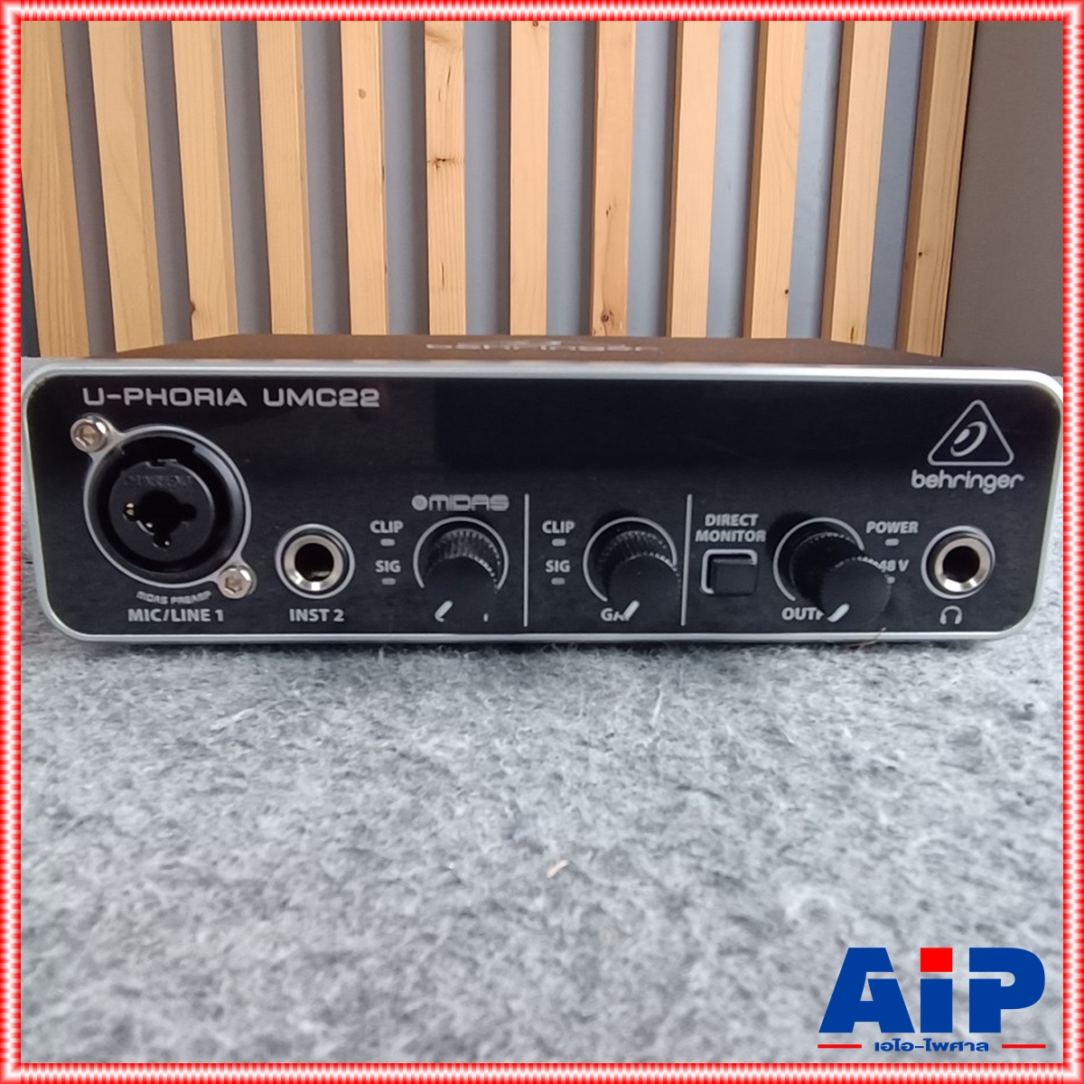 BEHRINGER U-PHORIA UMC22 USB Audio Interface ออดิโอ อินเตอร์เฟส UMC 22 UMC-22 U PHORIA +++