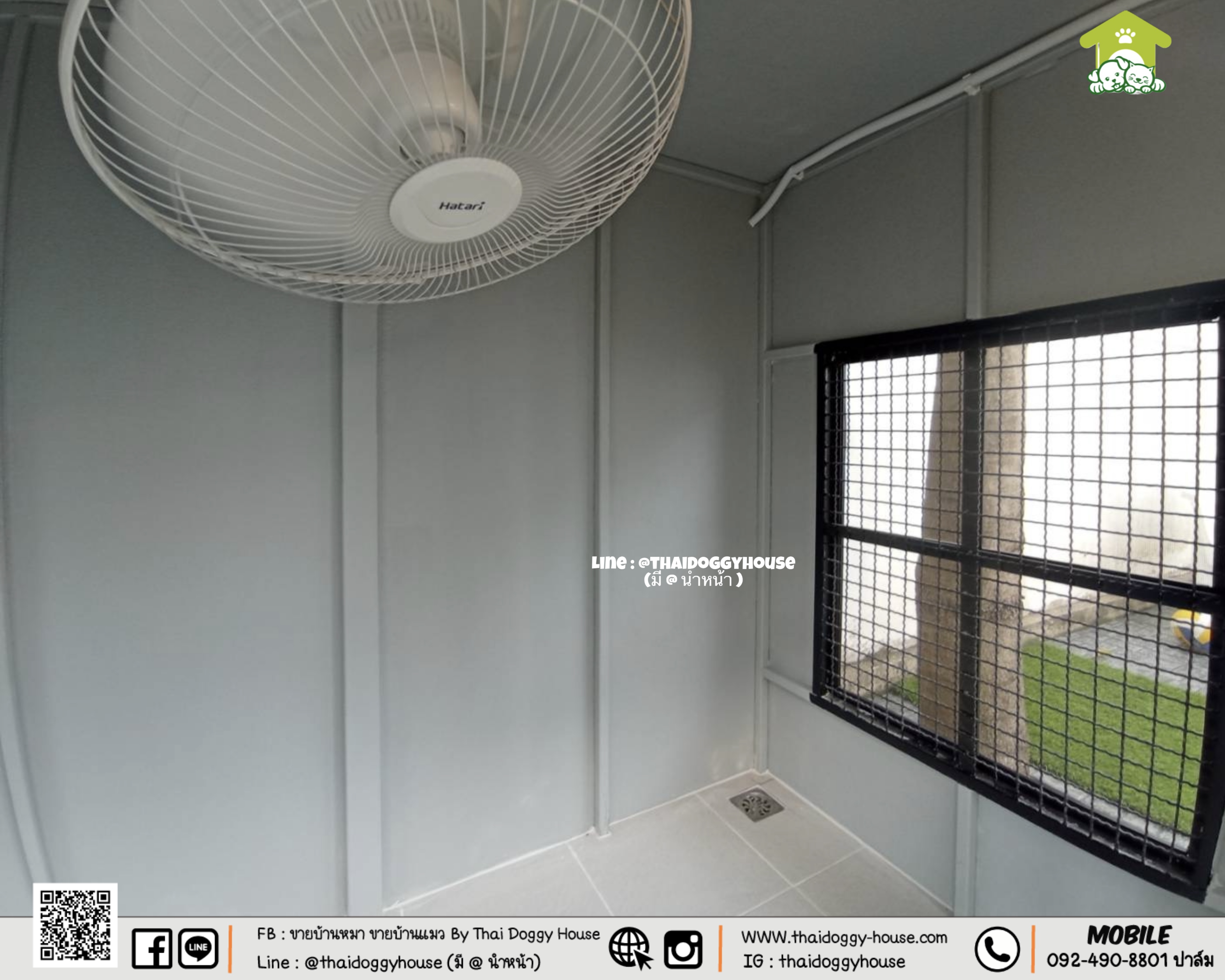 🏡 บ้านหมา บ้านแมว " 𝐁𝐎𝐗 𝐒𝐓𝐘𝐋𝐄 🐶 🥰 แบบขายดีที่สุดดดดด ‼️ ตะแกรงเหล็ก+ มุ้งลวด