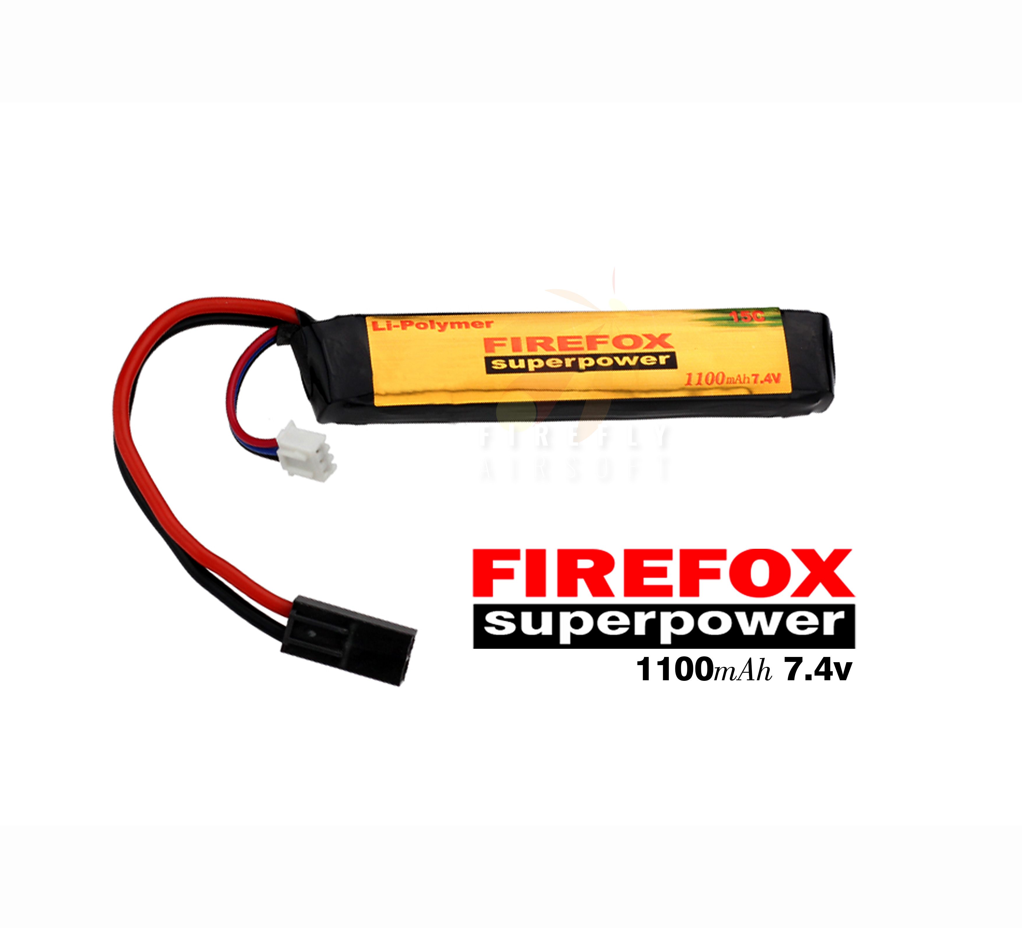 Firefox 7.4V 1100mAh LiPo Li-Po Li-Polymer Battery 15C