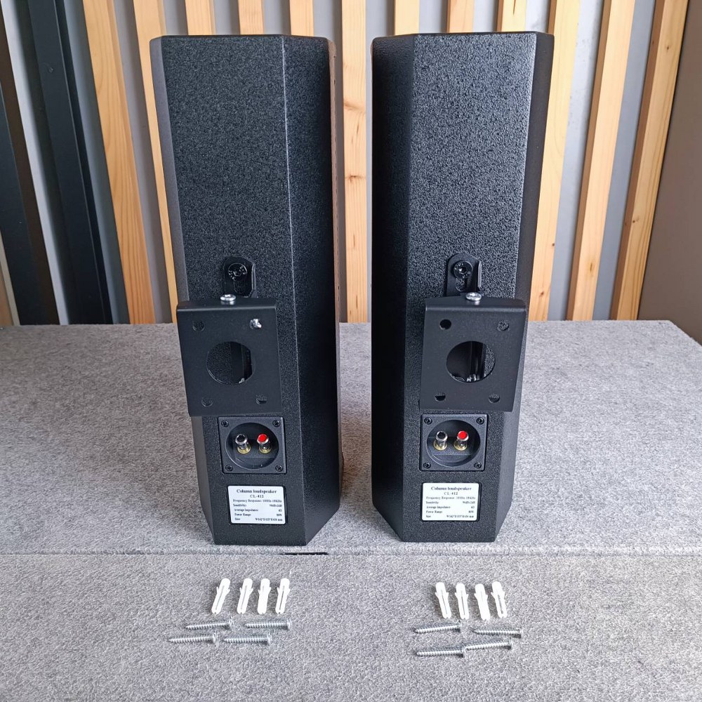 คู่ละ NTS CL-412 column loudspeaker พร้อมขาแขวนพนัง CL-412 CL-412 ลำโพงคอลัมน์ ลำโพง เอไอ-ไพสาล