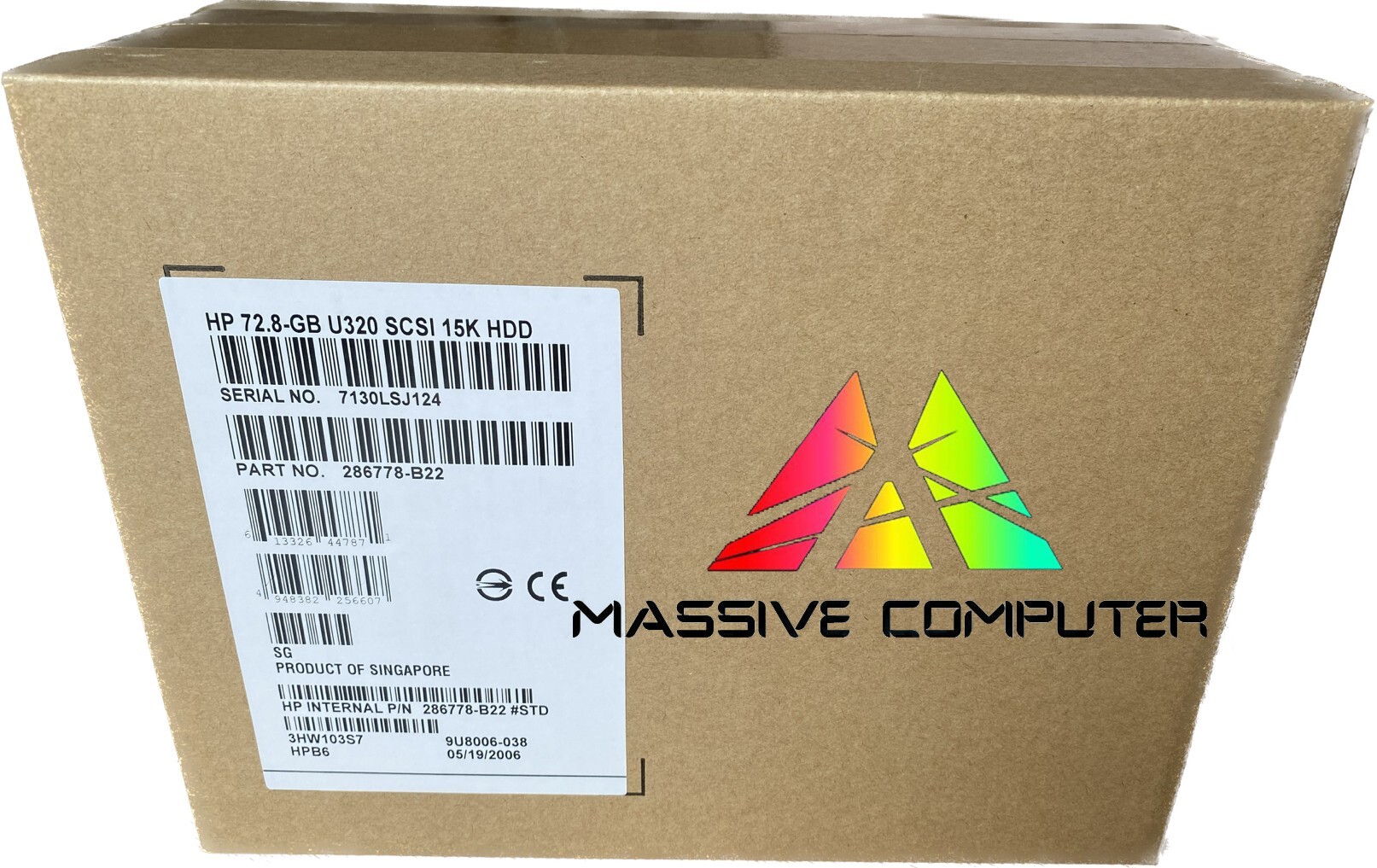 Massive Computer (ขาย จำหน่าย) HDD Hard Disk Server HP HPE Part # 286778-B22 HP 72.8Gb 15K Ultra320 SCSI 3.5Inc Hot-Plug HDD