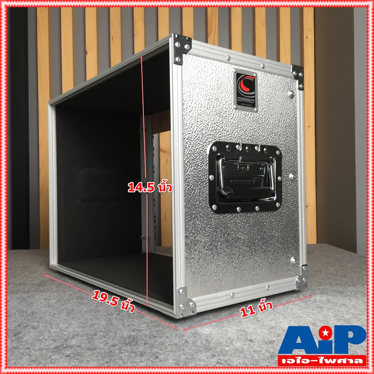 COMPACT EL-8 RACK สีเงิน เปลือยหน้า-หลัง (ไม่มีฝาปิด) ลึก11นิ้ว คอมแพ็ค แร็ค EL8 แร็คเครื่องเสียง แร็คเปลือย แร็คแอมป์