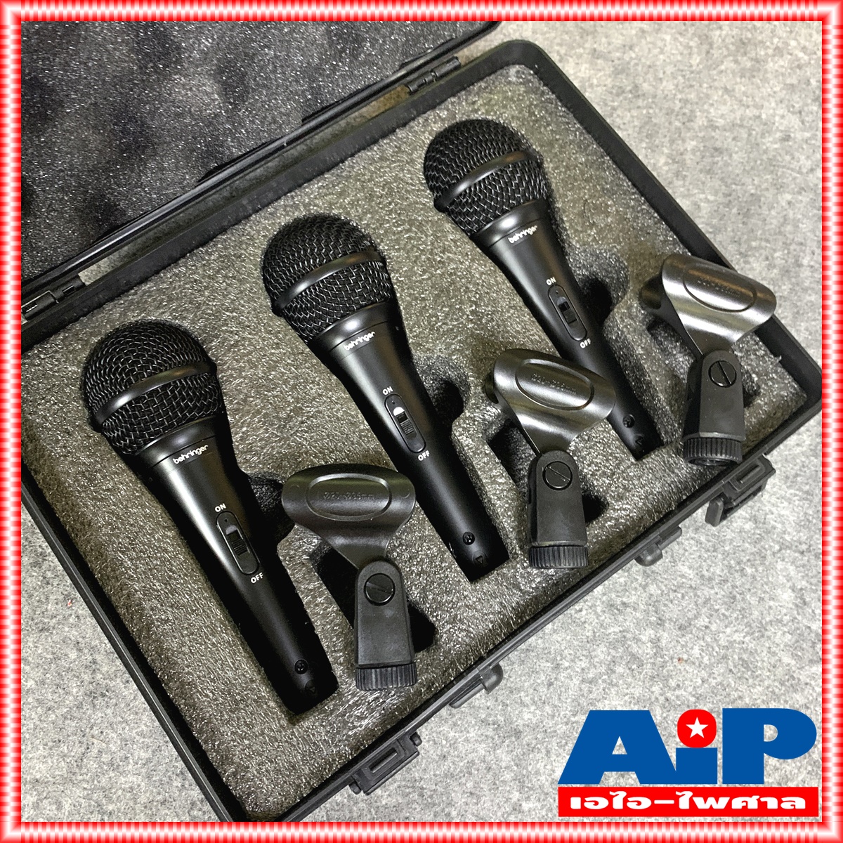 ไมค์แพ็ค3ตัว BEHRINGER XM1800S ไมค์สาย XM 1800 S ไมค์โครโฟน XM-1800 ไมค์ร้องเพลง ไมค์คาราโอเกะ ไมค์ microphone +++