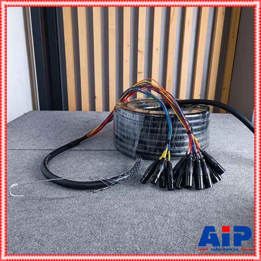 สายมัลติคอร์ SUN RISE SBC-16X-100FT 12IN4OUT 30เมตร สายสัญญาณเสียง SBC 16X 100FT SBC16X/100FT เอไอ-ไพศาล
