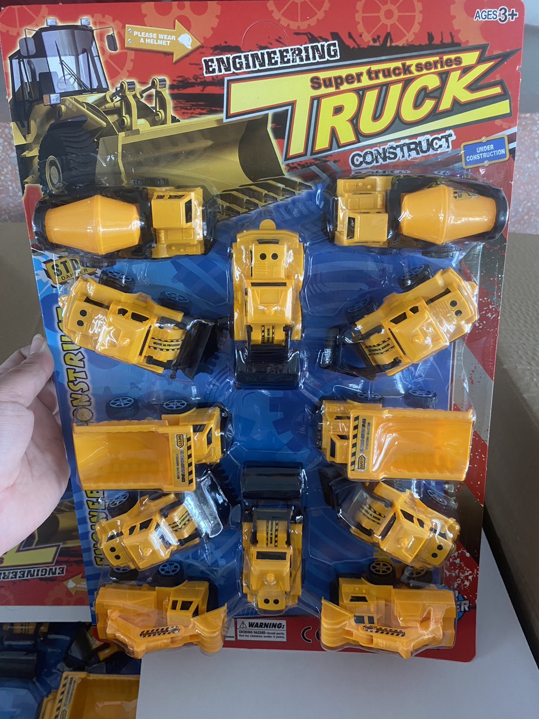 QY-003 ของเล่นเด็กรถเล่นมือ รถก่อสร้างเล่นมือ ปลีกแผงละ