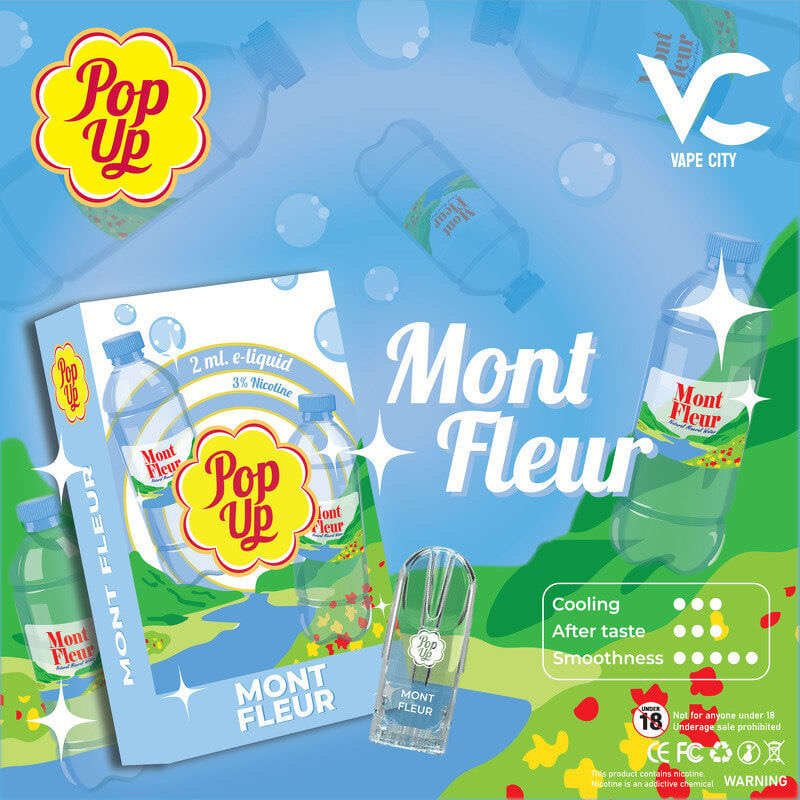 Pop Up Pod - 2.0ml Nic3% กล่อง1ตัว มี 18 กลิ่น (ใส่ตระกูล Relx Infinity , Phantom etc)