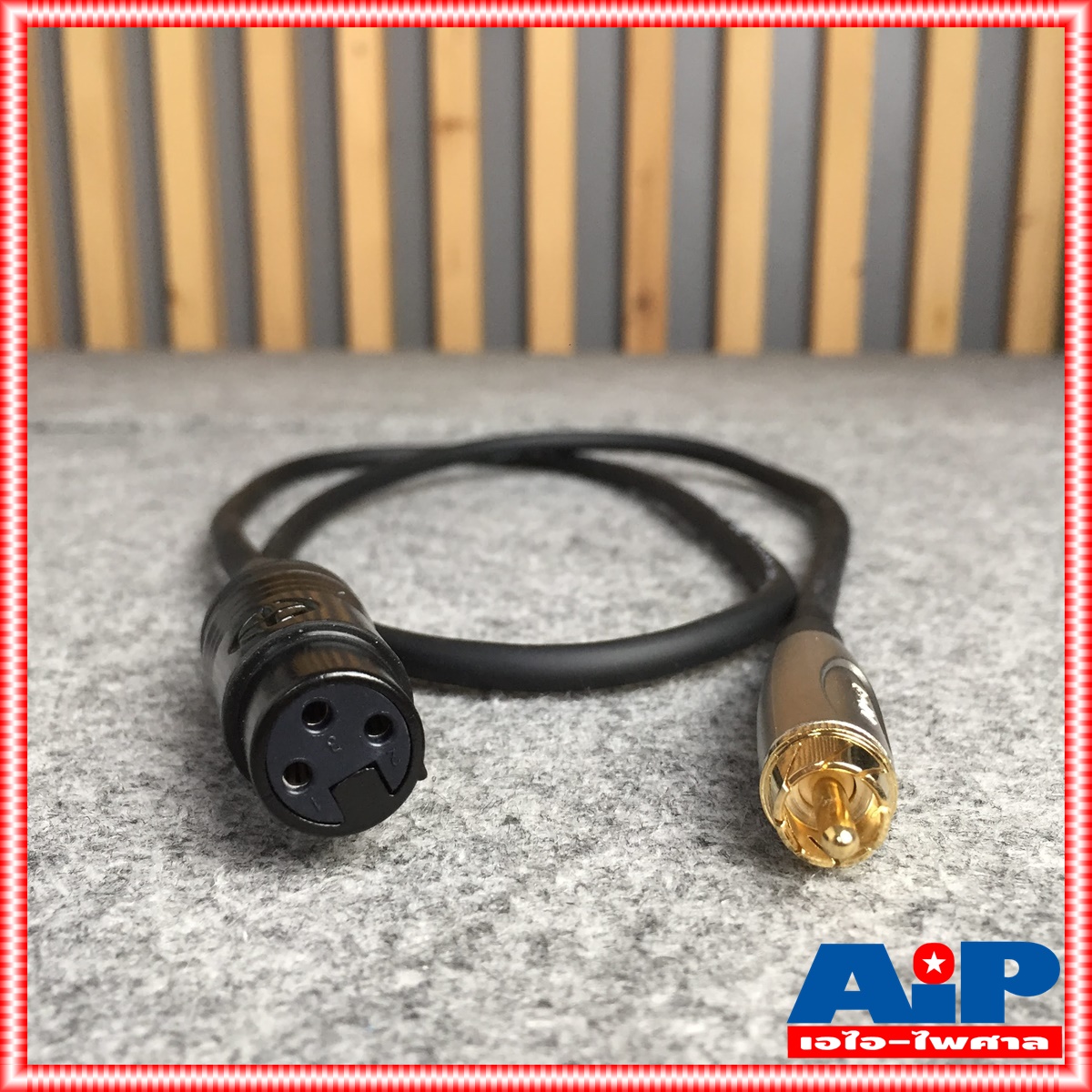 LIDGE YM-398C สาย XLR เมีย - P.RCA 1เมตร YM398C สาย CANNON เมีย ออก ปลั๊ก RCA ความยาว 1เมตร สายสัญญาณ สายสัญญาณเสียง