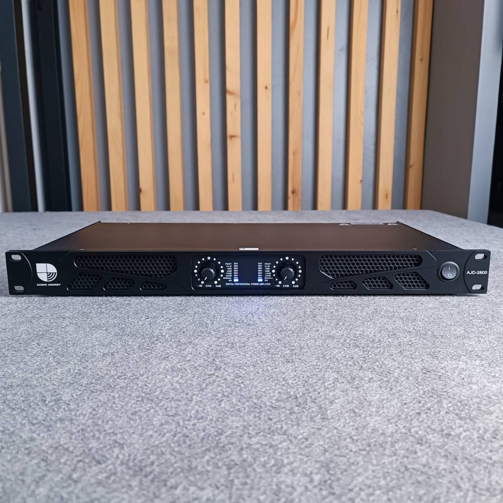 AUDIO JOCKEY A&J AJD-2800 POWERAMP 1U เพาเวอร์แอมป์ 2 แชนแนล 800 วัตต์ AJD 2800 AJD2800 เพาเวอร์แอมป์ คลาส D เอไอ-ไพศาล