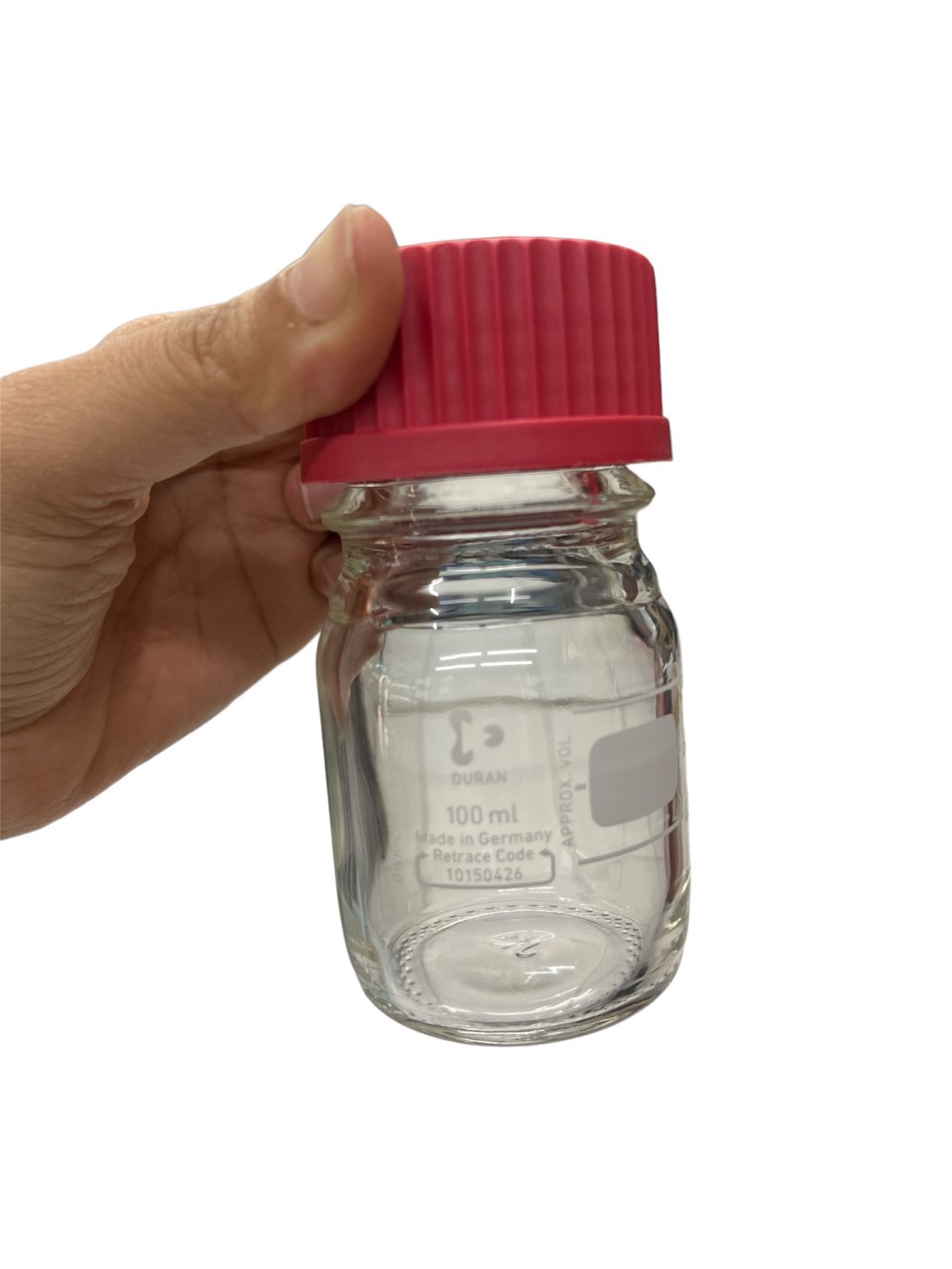 ขวดดูแรน/Bottle, Laboratory Glass with Screw cap (ขวดแก้วเก็บสาร ชนิดใส)