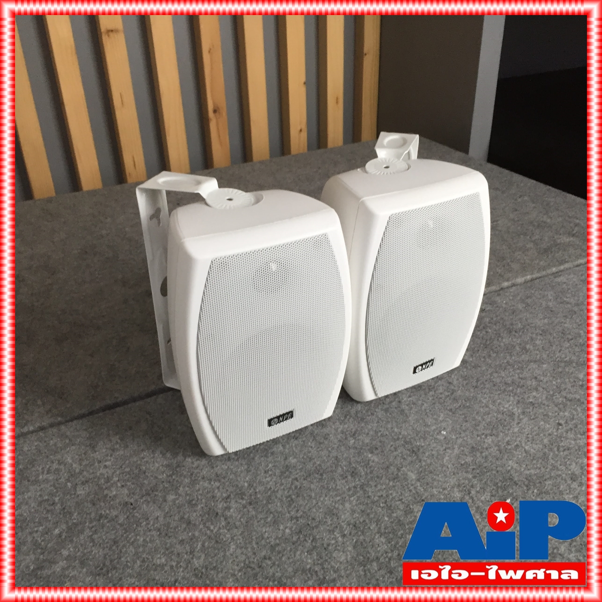 สีขาว 1คู่ NPE NP-402 ตู้ ลำโพง แขวน 4นิ้ว ตู้ลำโพง ติดผนัง NP 402 ลำโพงติดผนัง NP402 เอไอ-ไพศาล