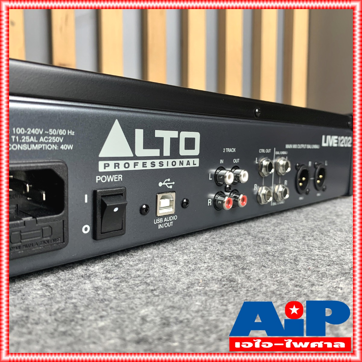 ALTO LIVE-1202 MIXER เครื่องแต่งเสียง เครื่องปรับแต่งเสียง เครื่องเสียง มิกเชอร์ มิกซ์ LIVE 1202 LIVE1202 เอไอ-ไพศาล