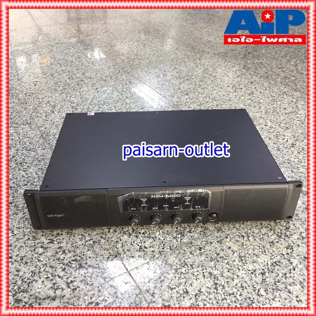BEHRINGER NX4-6000 4-Ch Power Amplifier เพาเวอร์แอมป์ 4 ชาแนล เพาเวอร์แอมป์แบบ Class D สินค้าของแท้รับประกัน บริษัท บูเช่ เอไอ-ไพศาล +++