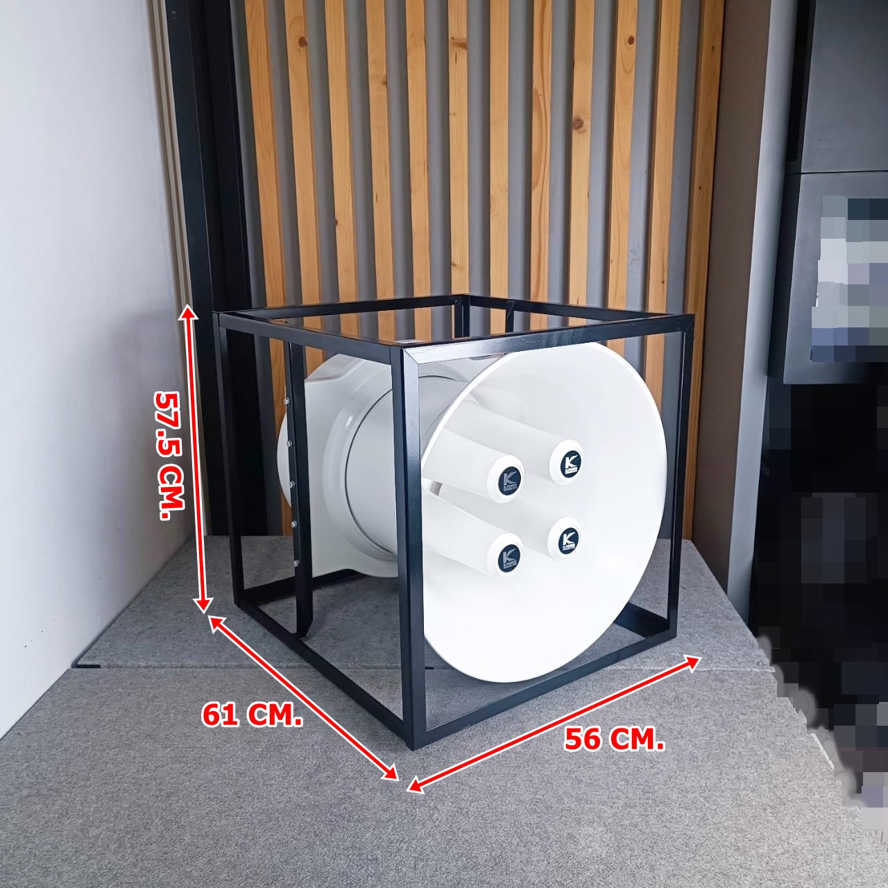 K.POWER ABS21 4x4 21นิ้ว ปากฮอร์น4ยูนิต 4แกน (ABS) พร้อมยูนิต KA-200 มีโครงเหล็กล้อมรอบ4x4 KA200 KA 200 เอไอ-ไพศาล